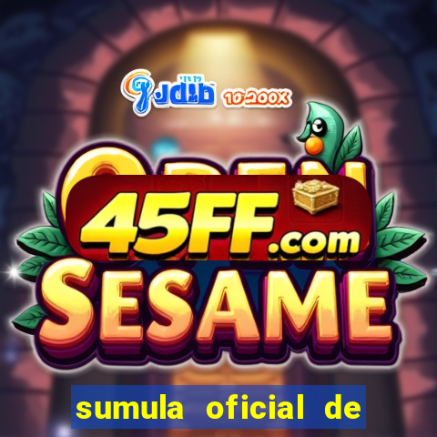 sumula oficial de futebol 7 society excel